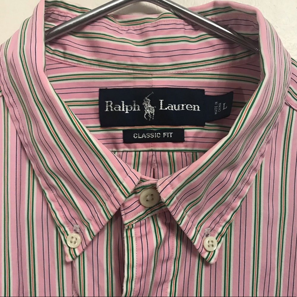 Ralph Lauren classic fit pinstripe button-down